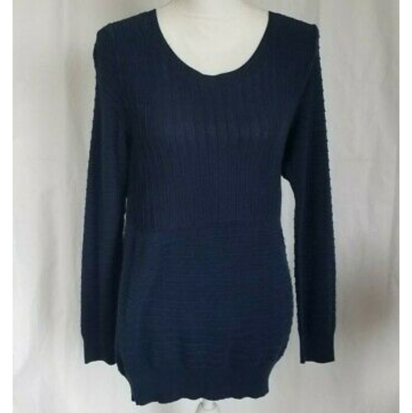 Madewell *In Navy Blue* Linear Stitch Sweater Small - Picture 7 of 7